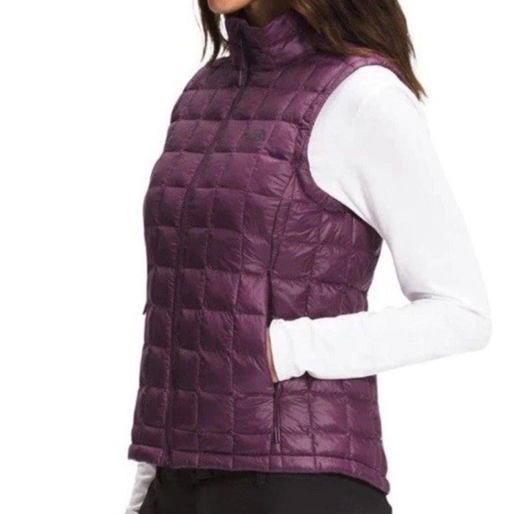 THE NORTH FACE ThermoBall Eco Vest Women's Blackberry Wine Sz XXL 2XL Packable - Picture 2 of 11